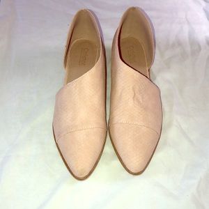 Blush pink shoes